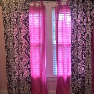 Two piece curtains